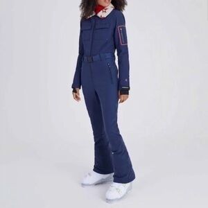 New Perfect Moment Qanaq One Piece Ski Suit Navy Winter Snow NWT Women’s Small